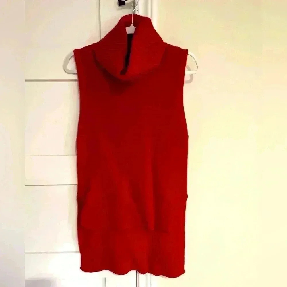 Banana Republic Orange/Auburn Sleeveless Turtleneck Tunic- Size Small EUC